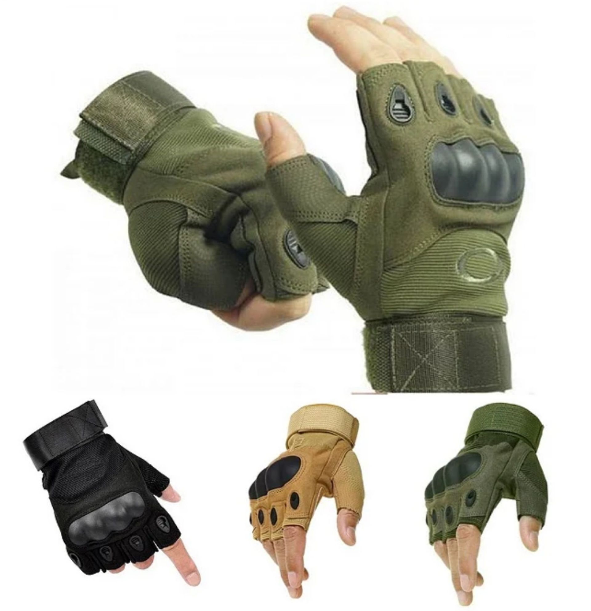 7 пар перчаток тактические беспалые