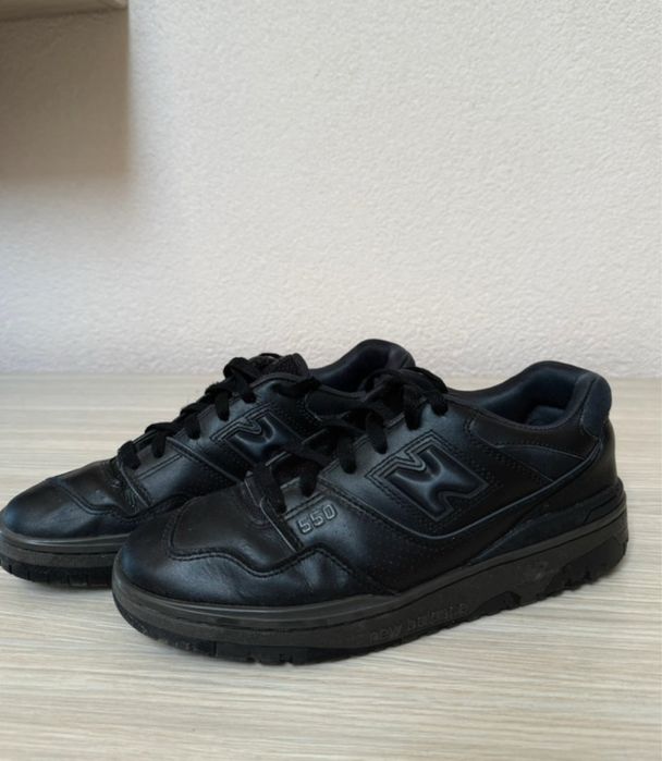 New Balance 550 Triple Black Leather