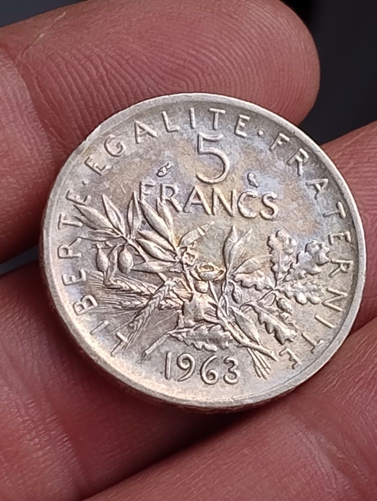 Moneda Argint 5 Franci 1963