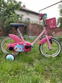 Decathlon Детско колело Unicorn Еднорог 14 инча за деца от 3 до 5 год