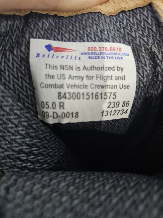 Bocanci militari Belleville nr 38, dimensiune talpic 24,5-25  cm.