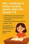 Meditații limba română – clasele 1–8