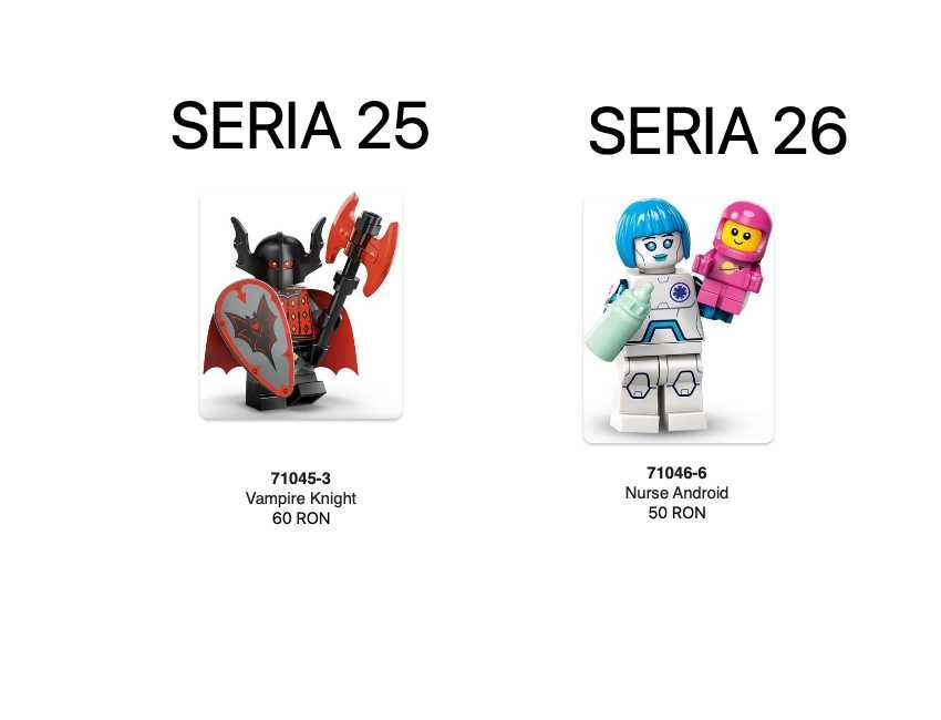 LEGO Minifigurine Star Wars, Marvel, Harry Potter, Disney, CMF