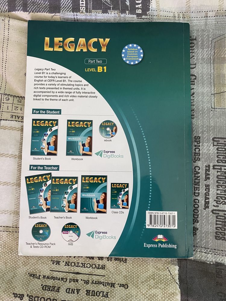 Учебник legacy level B1