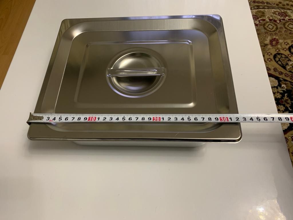 Tavi de inox cu capac