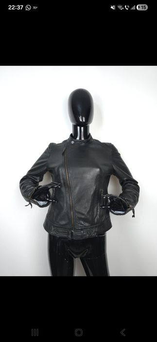 geaca piele naturala dama marimea M Massimo dutti