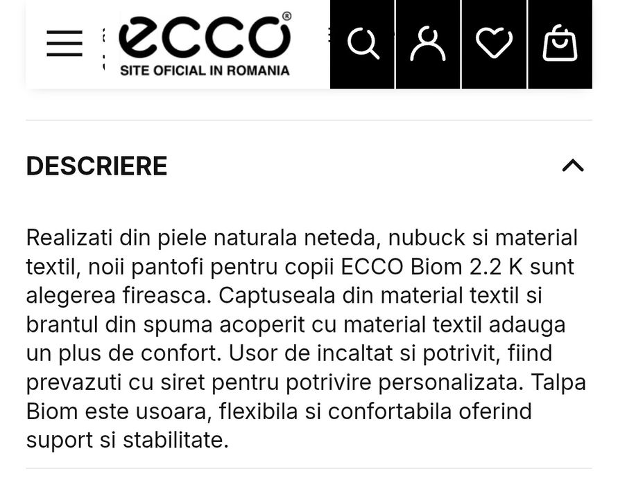 Adidasi ECCO BIOM 40