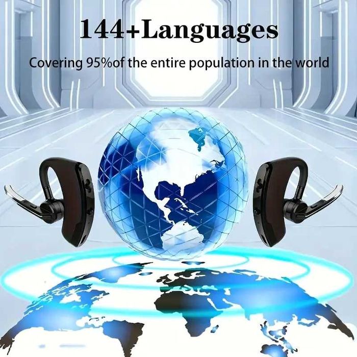 Cască bluetooth Wi-Fi cu Traducere în 144 de limbi (AI)