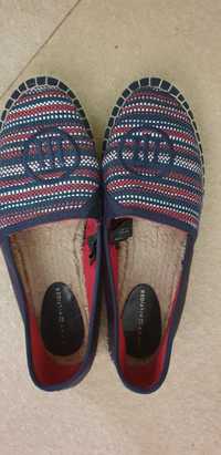 Espadrile Tommy Hilfiger brodat, noi, 38