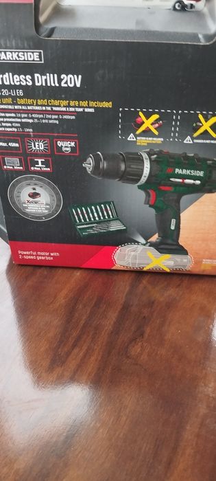 Bormașină Parkside cu acumulator
