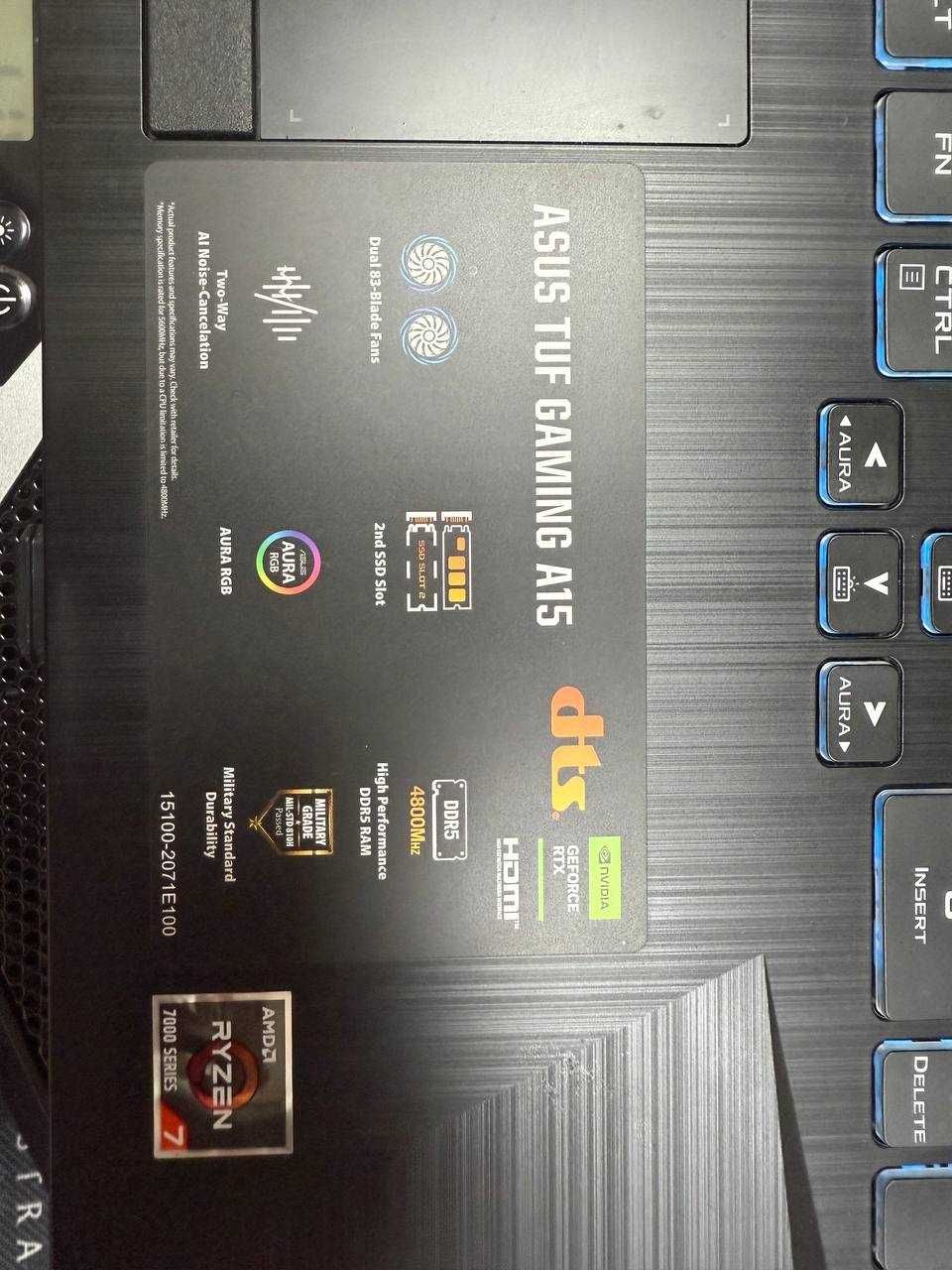 ASUS TUF A15 игровой ноутбук