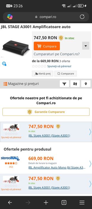 Jbl  stage A3001 monobloc amplificator stație auto