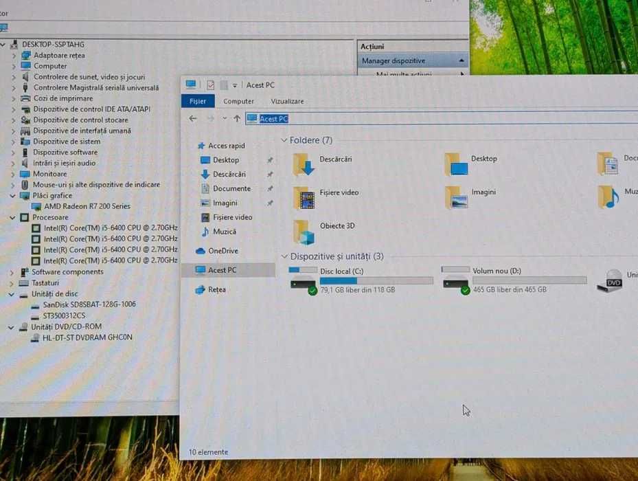Desktop PC Fujitsu Esprimo P556 Intel Core i5-6400, ram 8 GB,SSD + Hdd