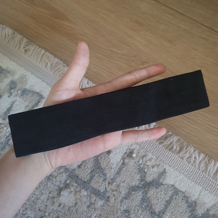 бандана повязка чёрная для лба фитнес йога