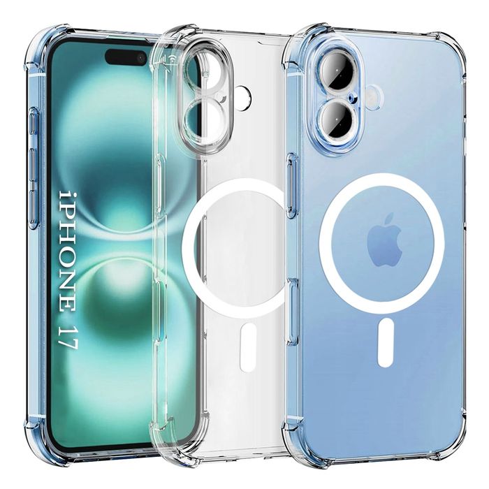 Apple iPhone 17 /Pro/Max/Air/ Удароустойчив MagSafe силиконов кейс