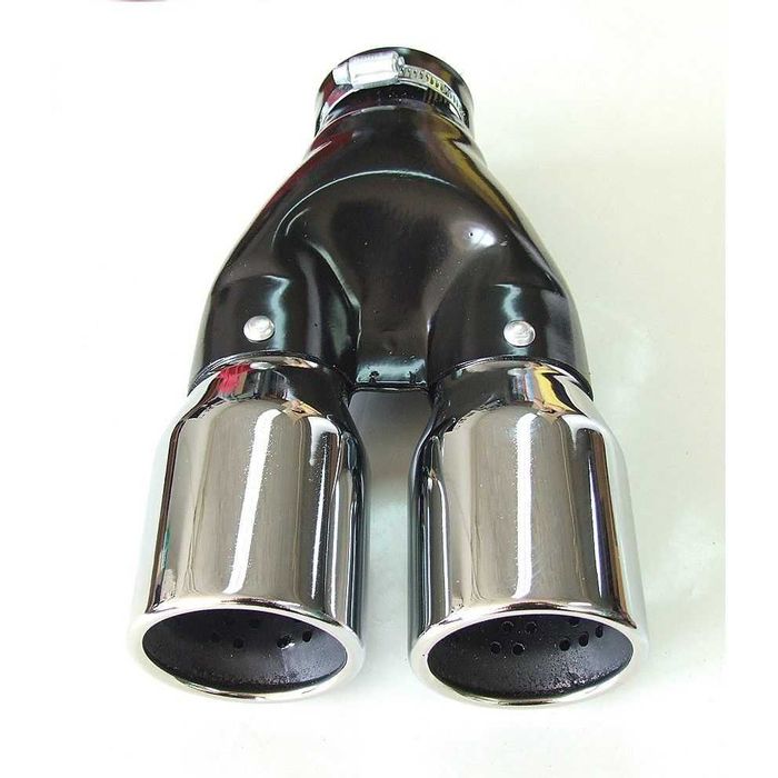 Универсален накрайник за ауспух на автомобил хромиран нов