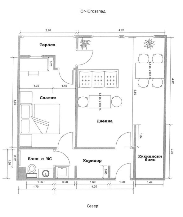 Двустаен апартамент за продажба в кв. Белите брези