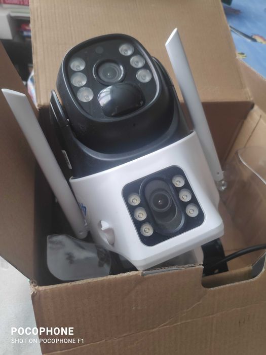 Camera Supraveghere cu Panou Solar, WIFI, 4k Ultra HD 8 MP, Rotire