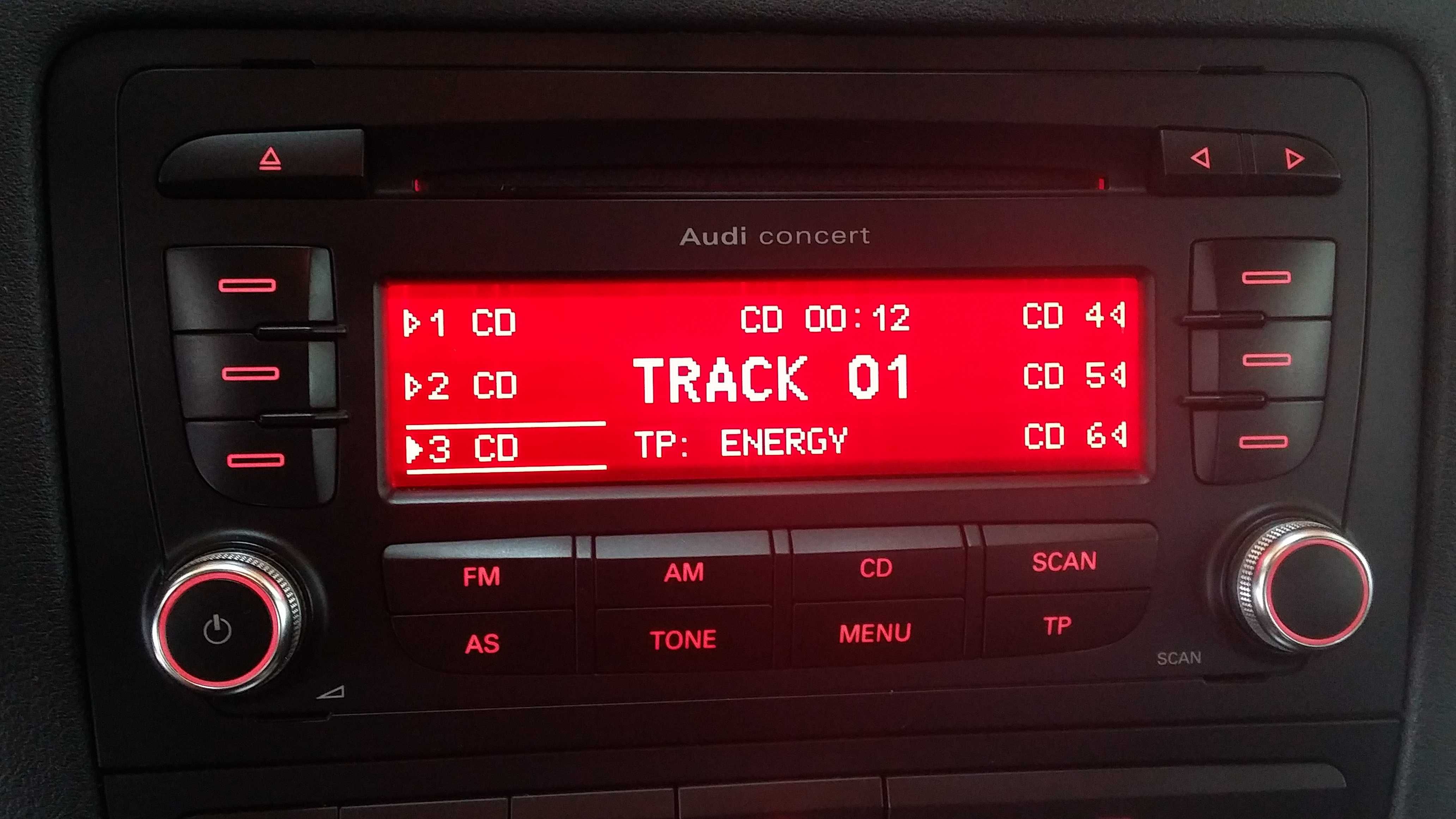 Авто радио със CD Blaupunkt Audi Concert 2+ CD с MP3 от Ауди А3 8р.