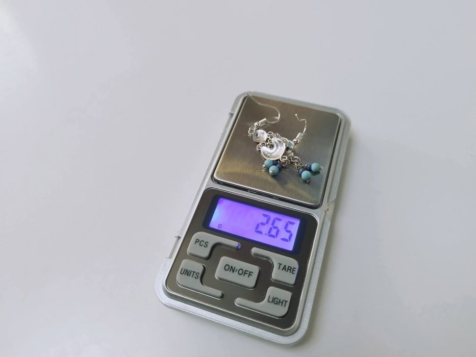 Cercei din argint de 925 cu pietre turcoaz