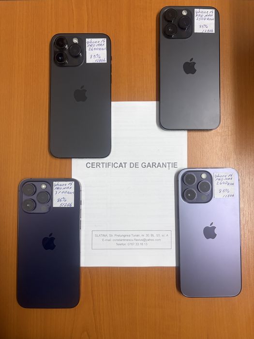 Iphone 14 pro max, garantie