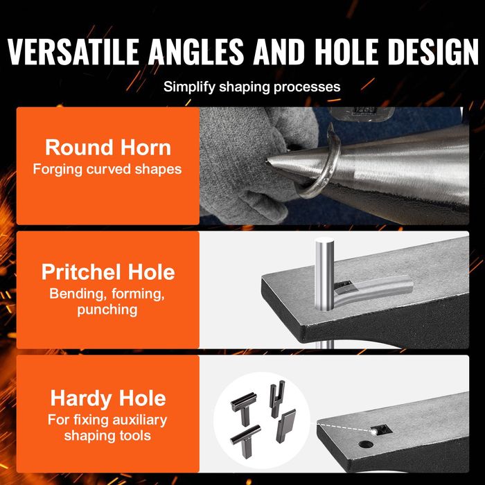 Nicovala cu Corn Simplu,Otel Turnat 29.9 kg,Gauri Rotunde si Patrate