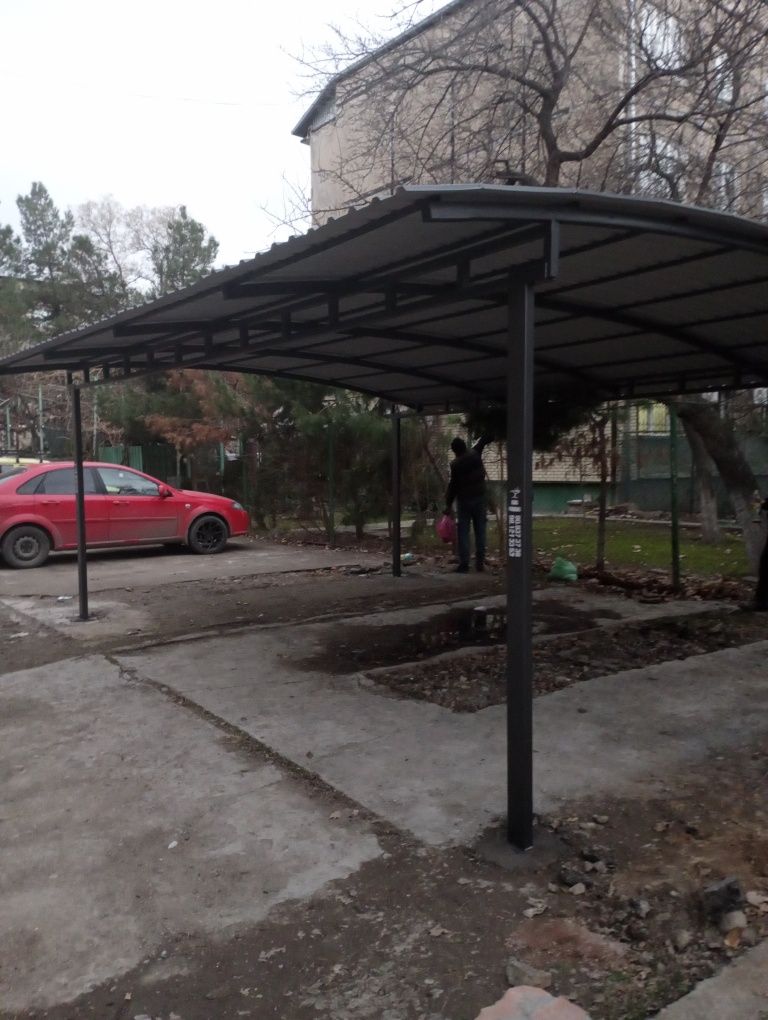 Avto naves predpriyatie King_Parking. Предлагают свои сборной навес
