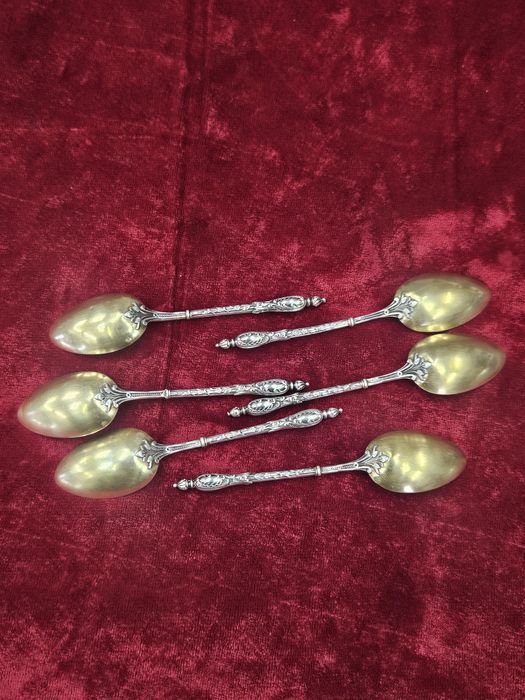 Френски Сребърни лъжички M. Martin.