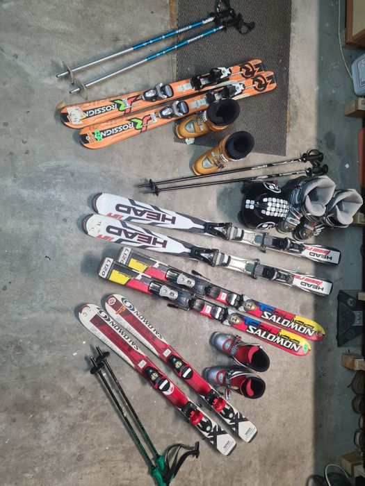 Schiuri mărimi copii, clăpari, cască, bețe