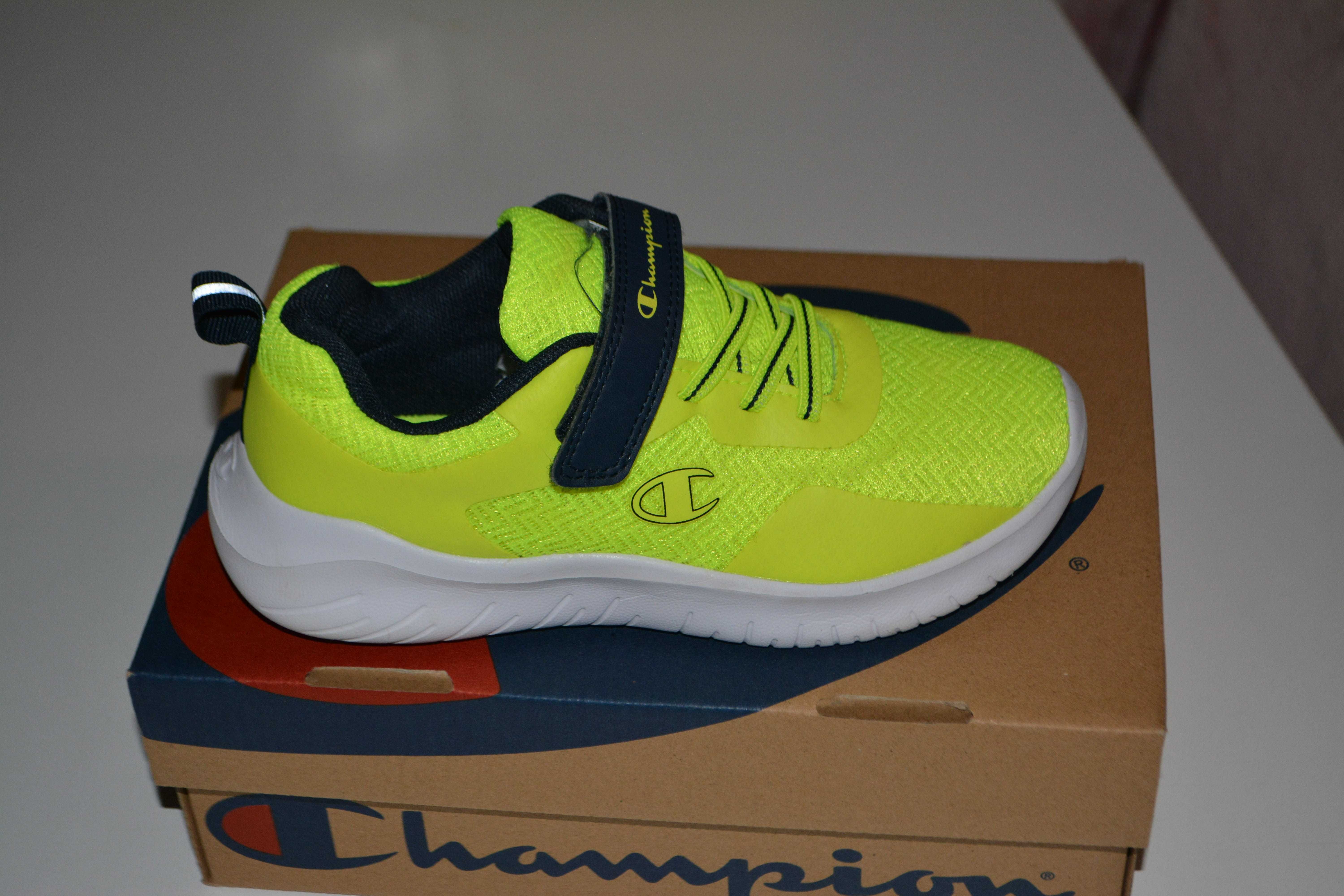 Incaltaminte galben neon Champion sport copii