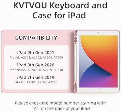 Нов Магнитен Калъф Клавиатура iPad 9 8 7 10.2 + Стойка + TPU за таблет
