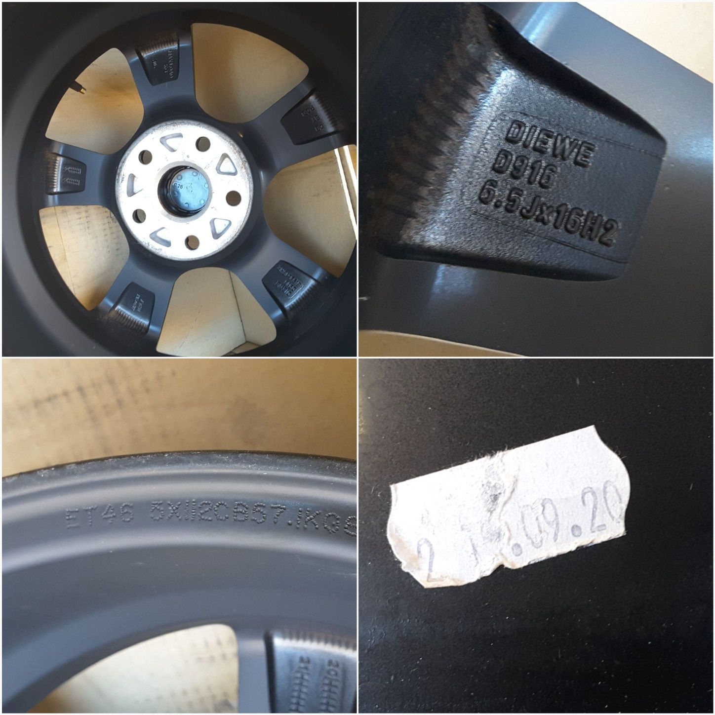 jante aliaj 16; 5x112; Vw Golf 5, 6, 7, Plus, Touran, Caddy, Jetta