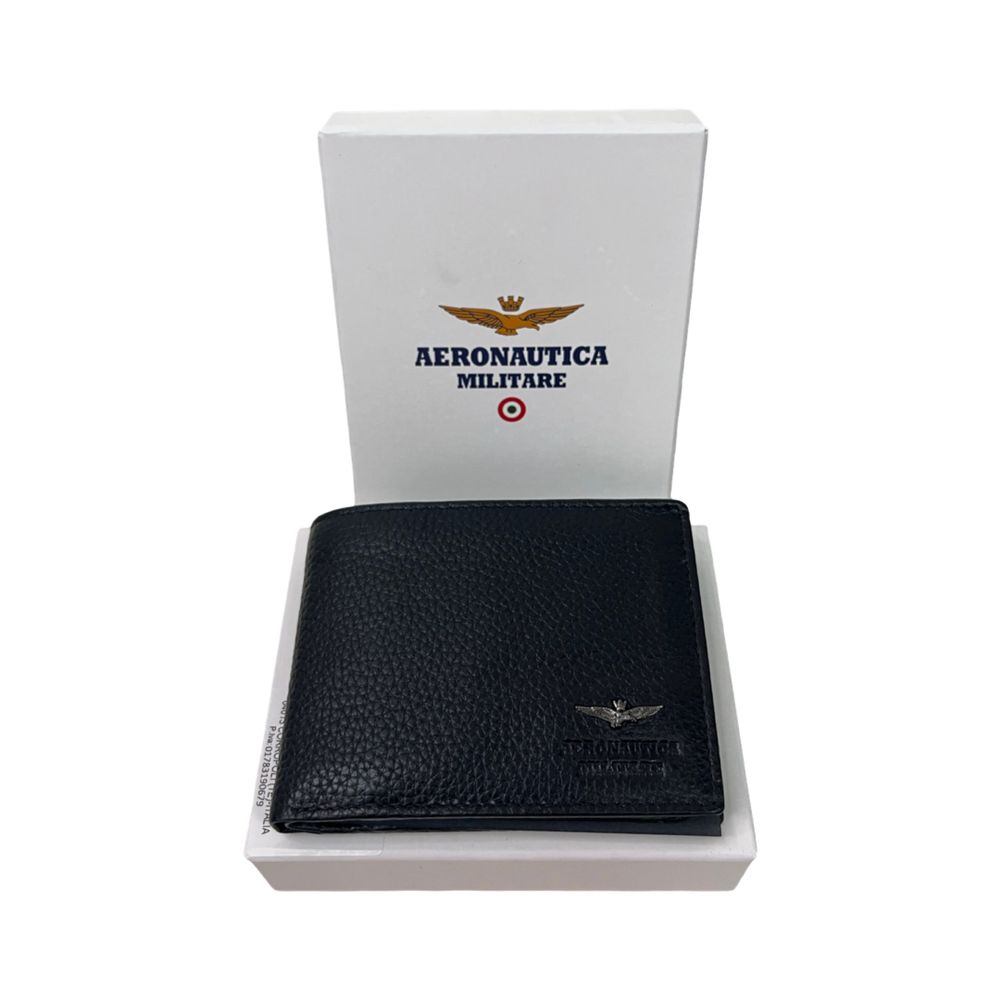 Оригинален мъжки портфейл естествена кожа Aeronautica Militare AM182