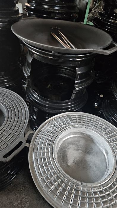 Sobă grădină / pirostrie din jante auto