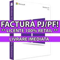 LICENTE RETAIL: Windows 10 PRO & HOME - Cu factura fiscala PJ / PF!