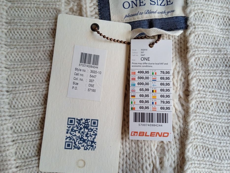 Нова дамска жилетка, тип Пончо