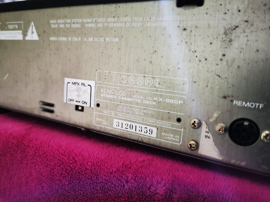 Deck Kenwood KX 880 made în Japan