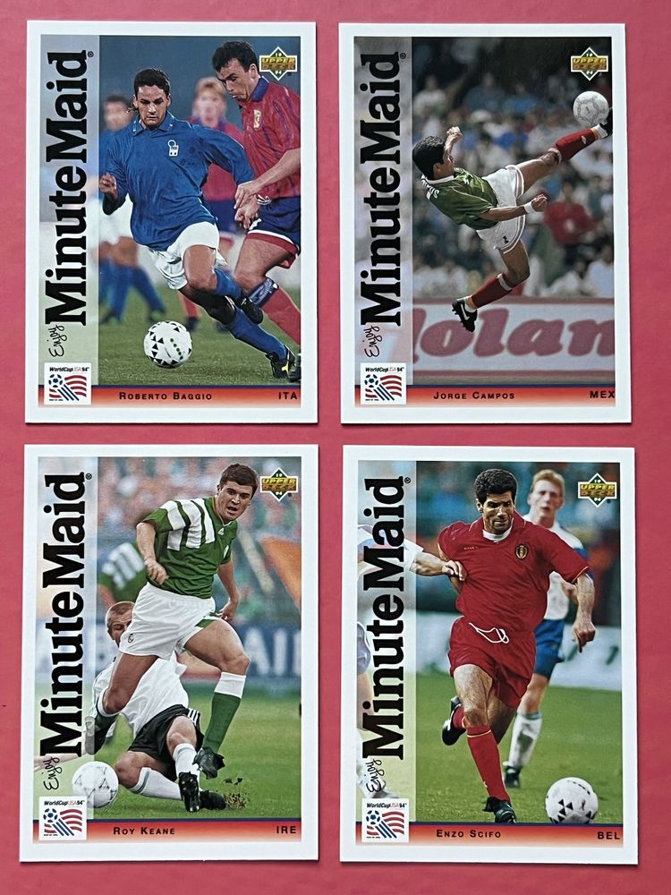 Upper Deck World Cup Usa 1994 Set Complet 25 Carduri Noi Minute Maid