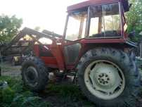 Vând tractor fiat 680 dt 4x4, cu încărcător frontal și plug reversibil