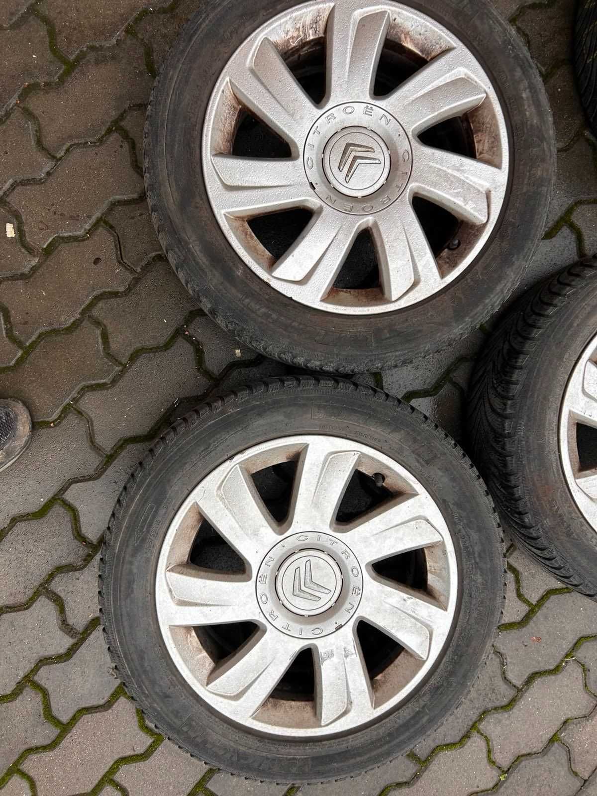 Продавам употребявани 4 бр. алуминиеви джанти 16 цола 195/55R16 с гуми