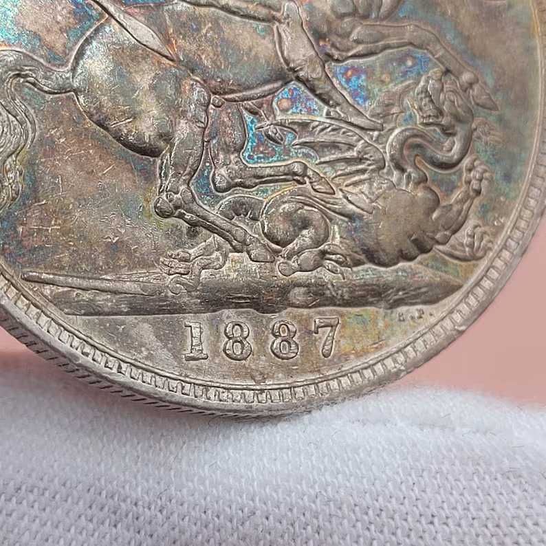 Moneda de argint 1887 Queen Victoria