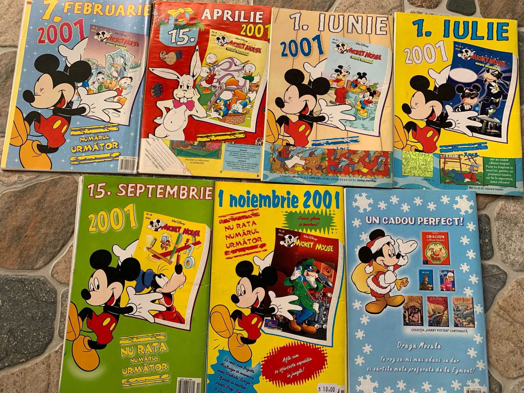 De vanzare reviste Mickey mouse din ani 2000 in lb.romana