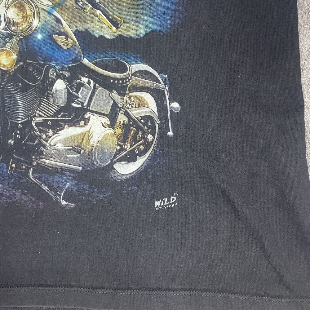 Call of the Wild Wolf Moon Biker L tricou y2k streetwear gothic