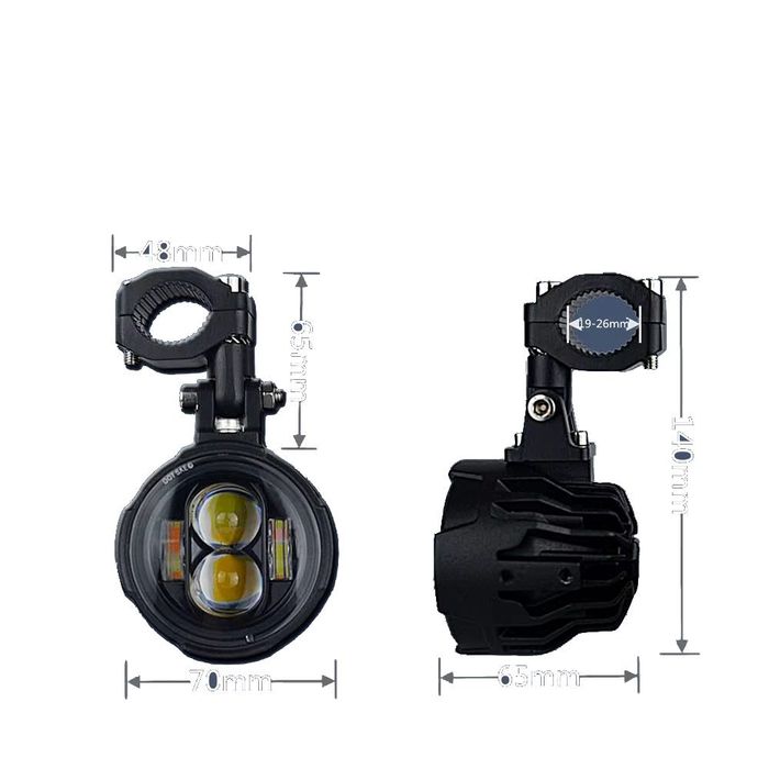 Set proiectoare LED 100W dual moto ceata UTV ATV A1034