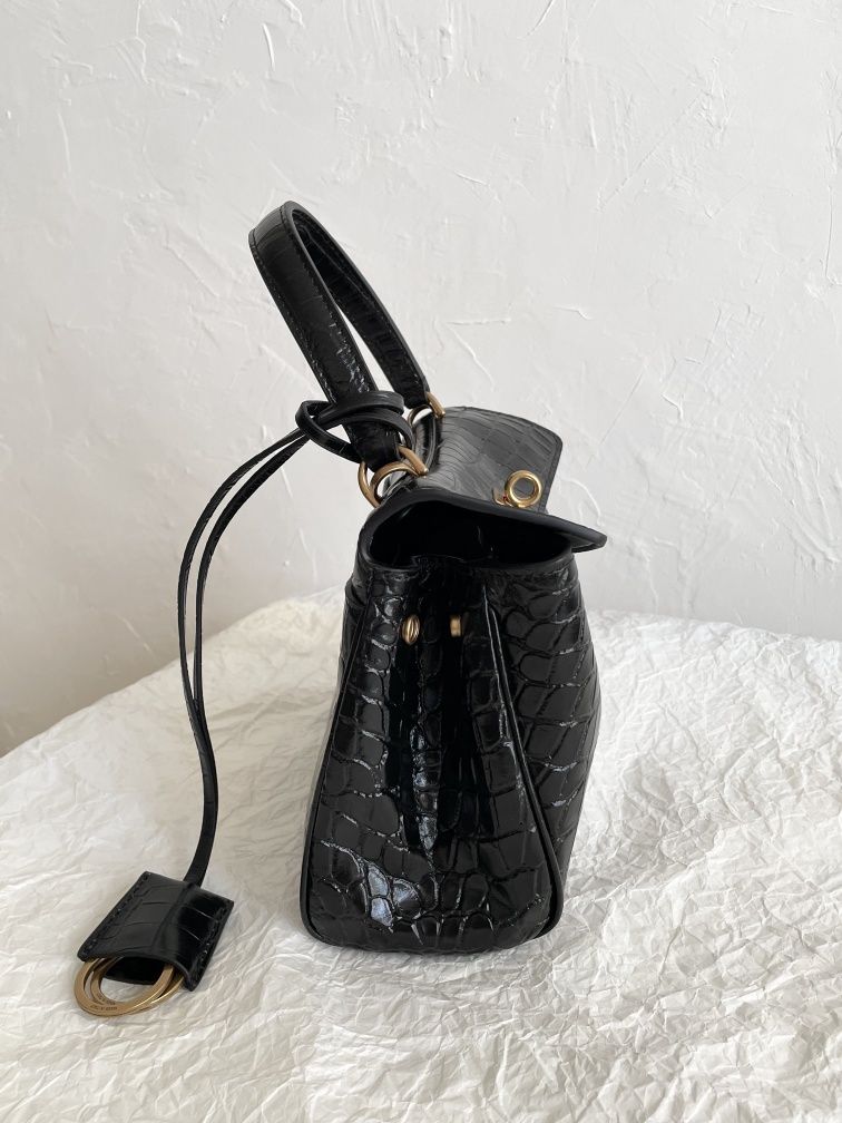 Geanta Balenciaga Rodeo 23cm croco, Premium