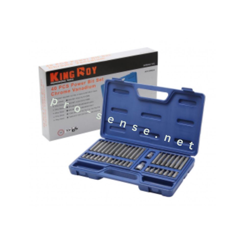 Накрайници Битове 40 части HEX; M; TORX King Roy