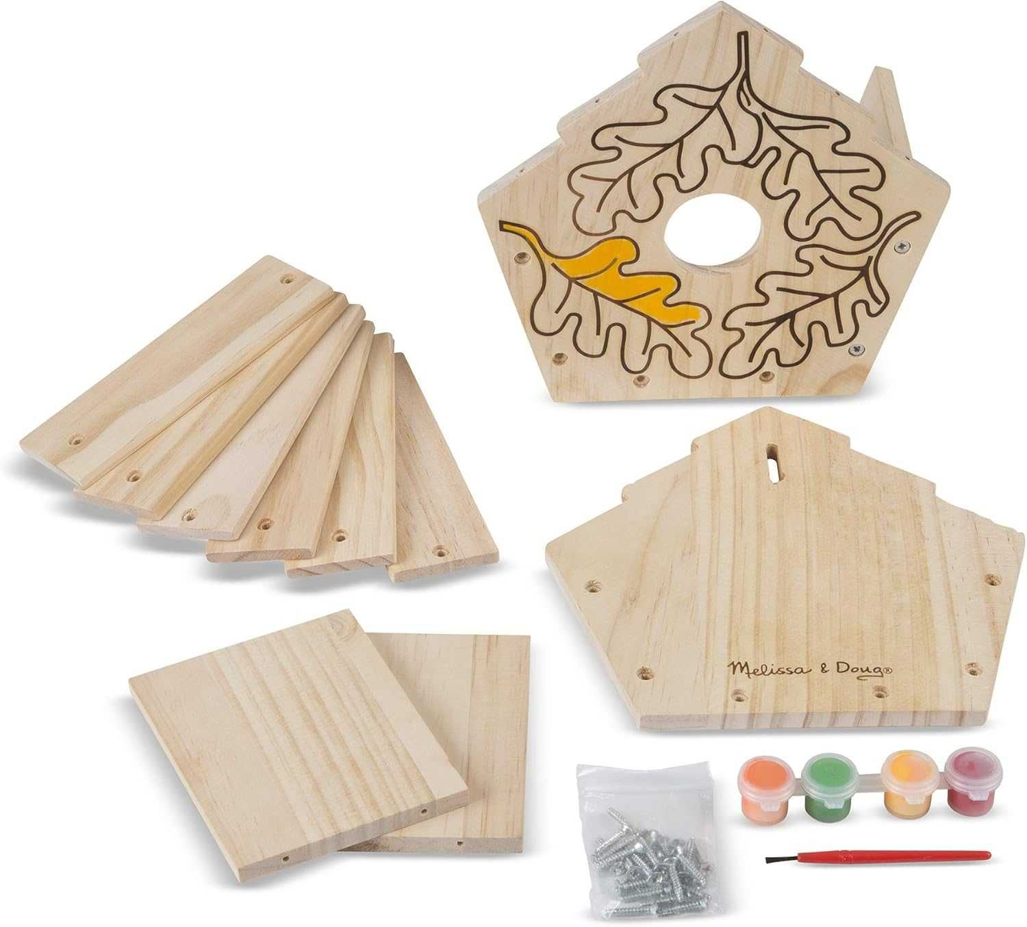 Дървена Къщичка за птици Melissa & Doug Направи си сам