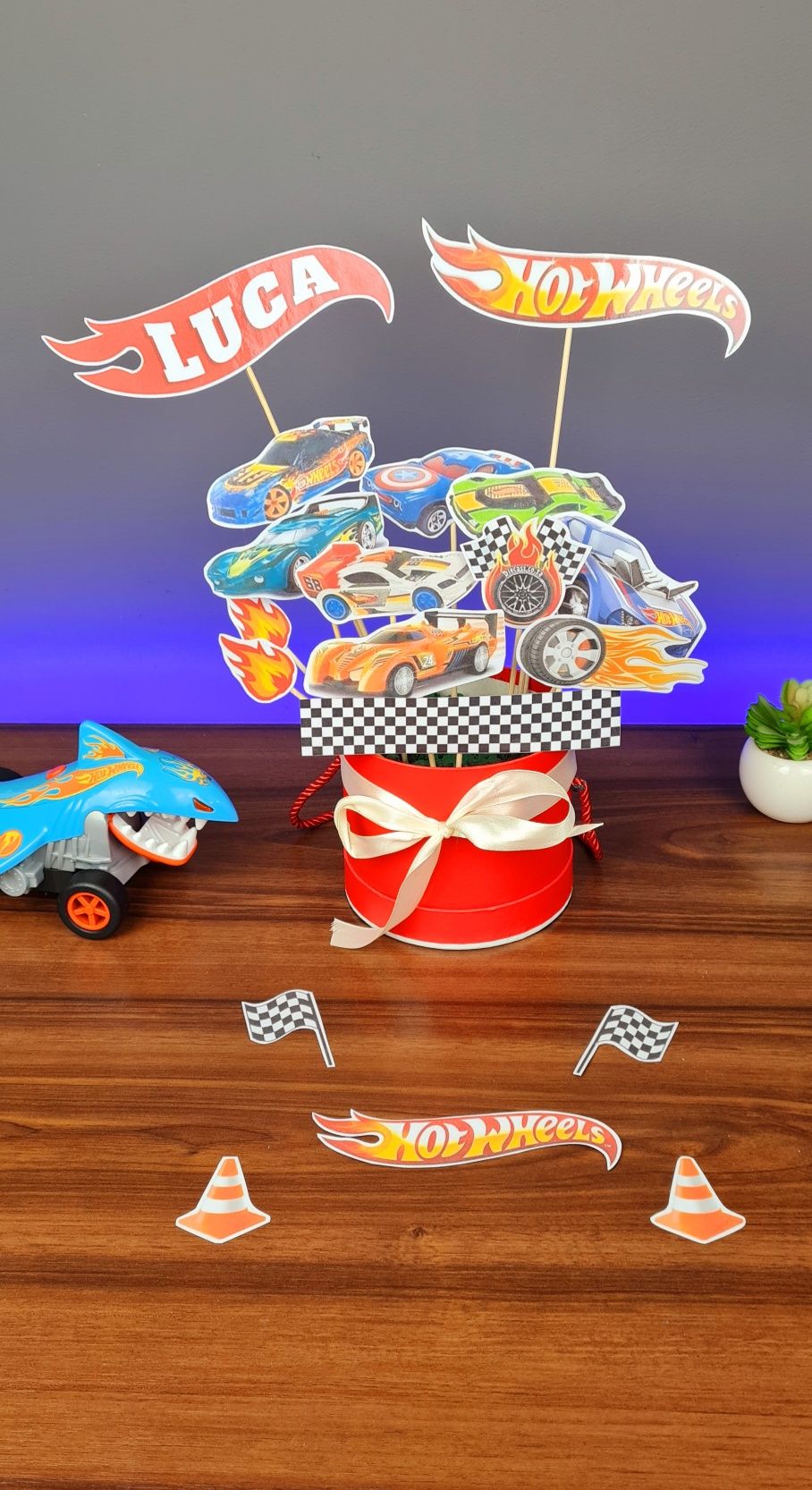 Toppere personalizate mașinuțe Hot Wheels+ TRANSPORT GRATUIT