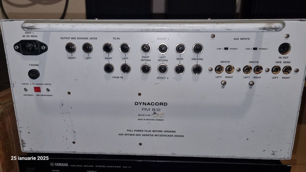 Mixer 8 canale Dynacord pm 8/2,  efecte,nu este activ