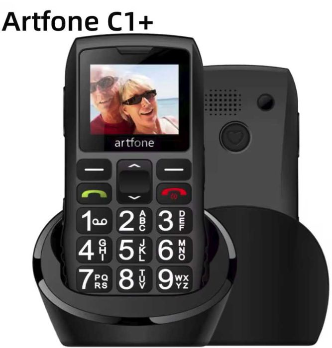 Telefon cu taste seniori - Artfone C1+ cu Charging Dock